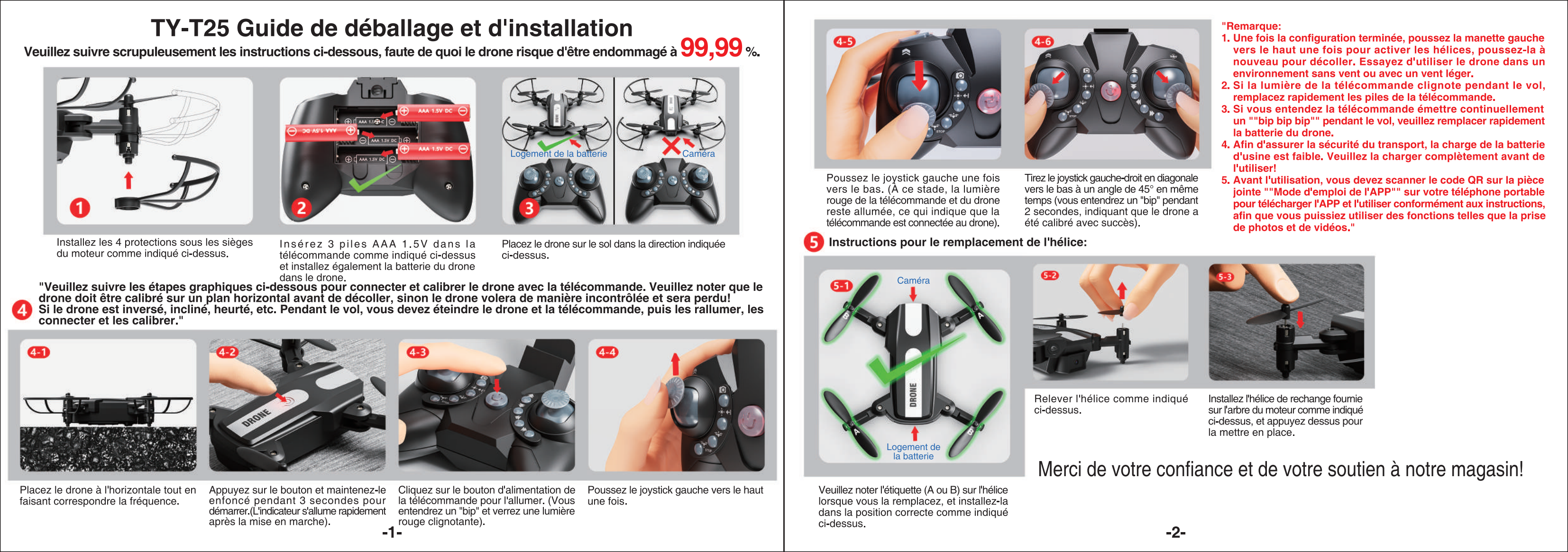 T25 Drone-Unboxing Betjeningsvejledning